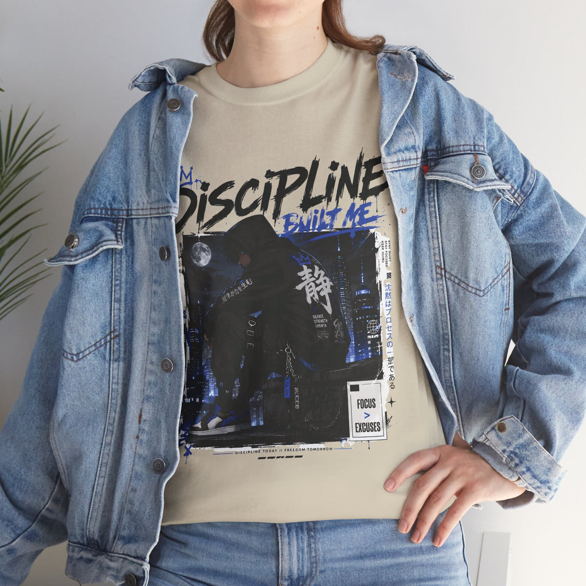 Discipline Built Me Anime Streetwear T Shirt