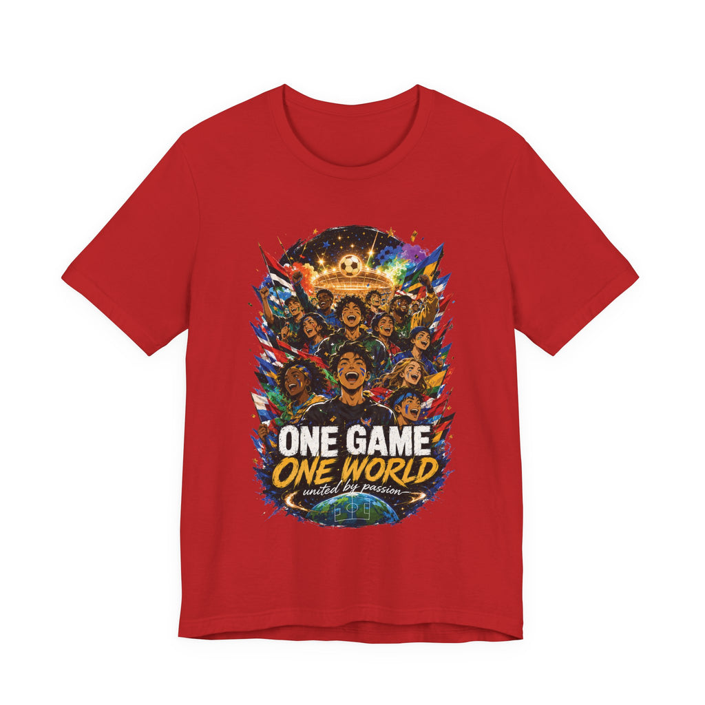 One Game One World Soccer Graphic T Shirt