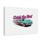 Retro Racing Car Canvas Wall Art – Vintage Dragster Design
