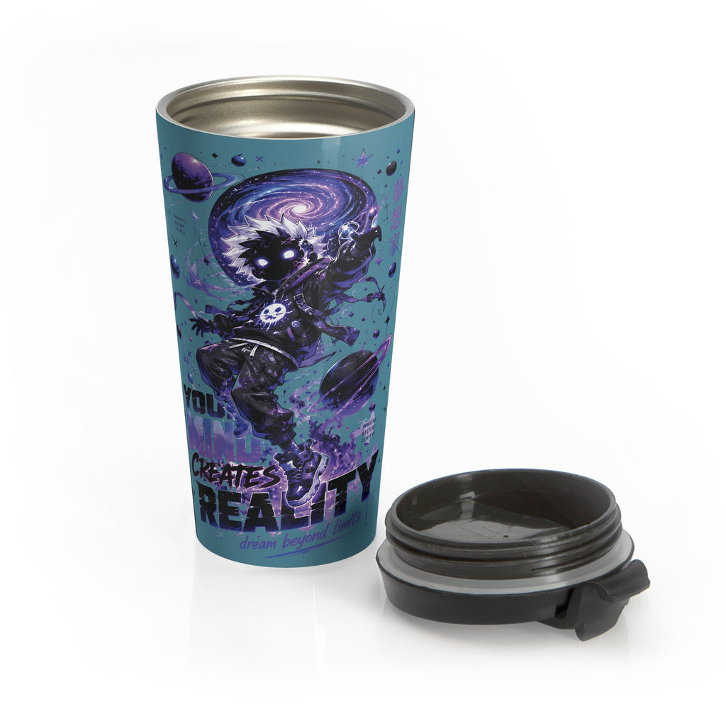 Your Mind Creates Reality Cosmic 15oz Travel Mug Seascape