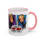 Jake And Emma Hot Take Accent Rim Mug – I Have A Hot Take About This Comic Coffee Cup (11oz/15oz)