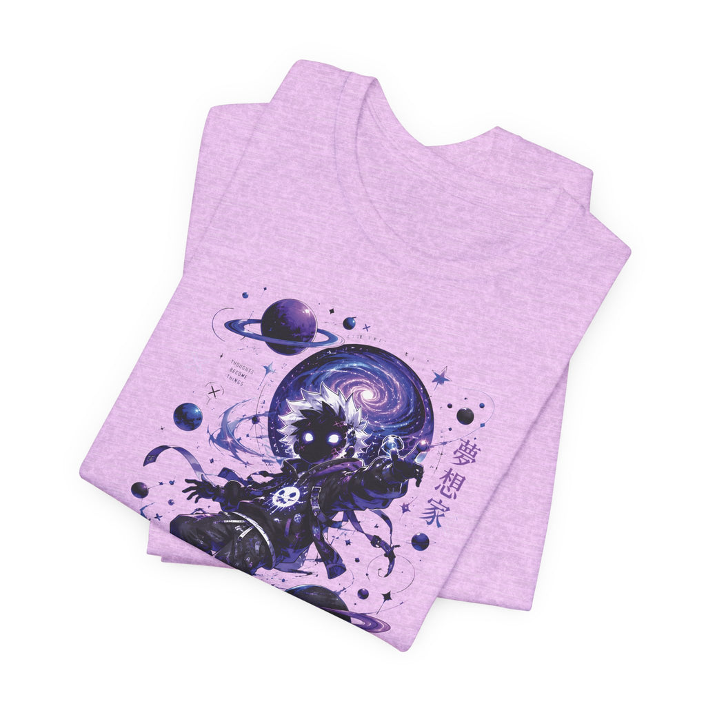 Astronaut Galaxy Tee — "Your Mind Creates Reality" Space Graphic T-Shirt
