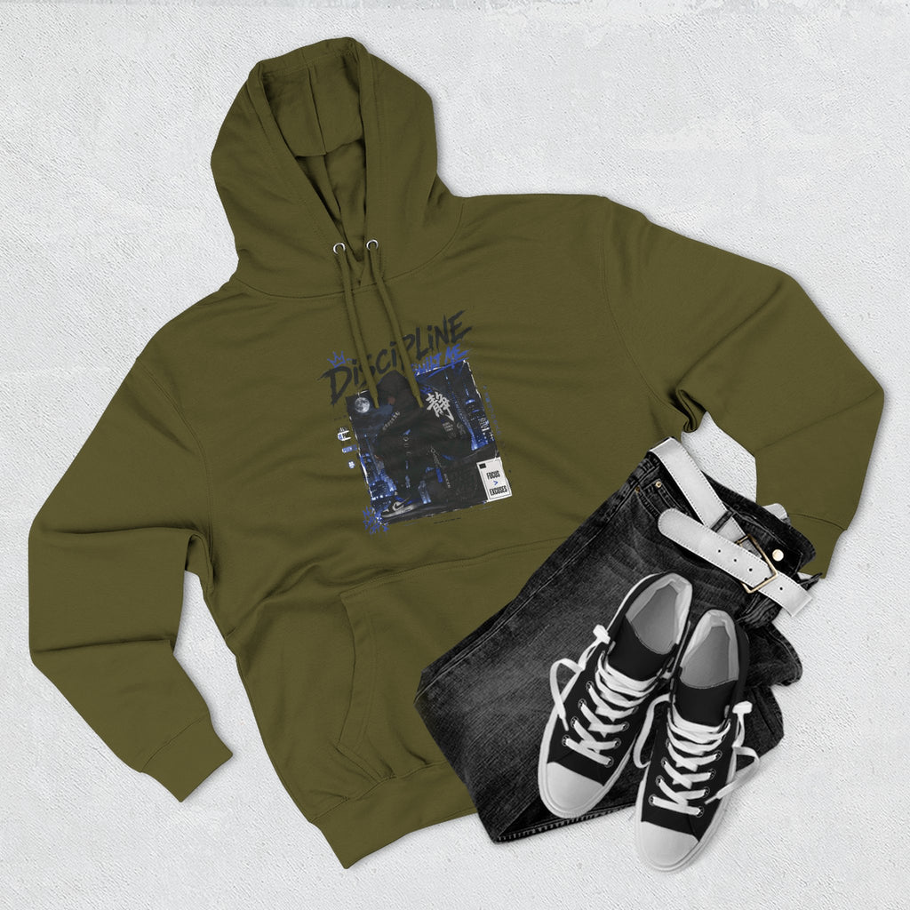 Discipline Graphic Hoodie — Vintage TV Photo Streetwear Pullover