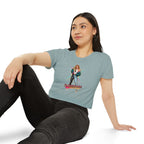 Women’s Festival Crop Top — “I’m Unstoppable!” Retro 80s Empowerment Tee