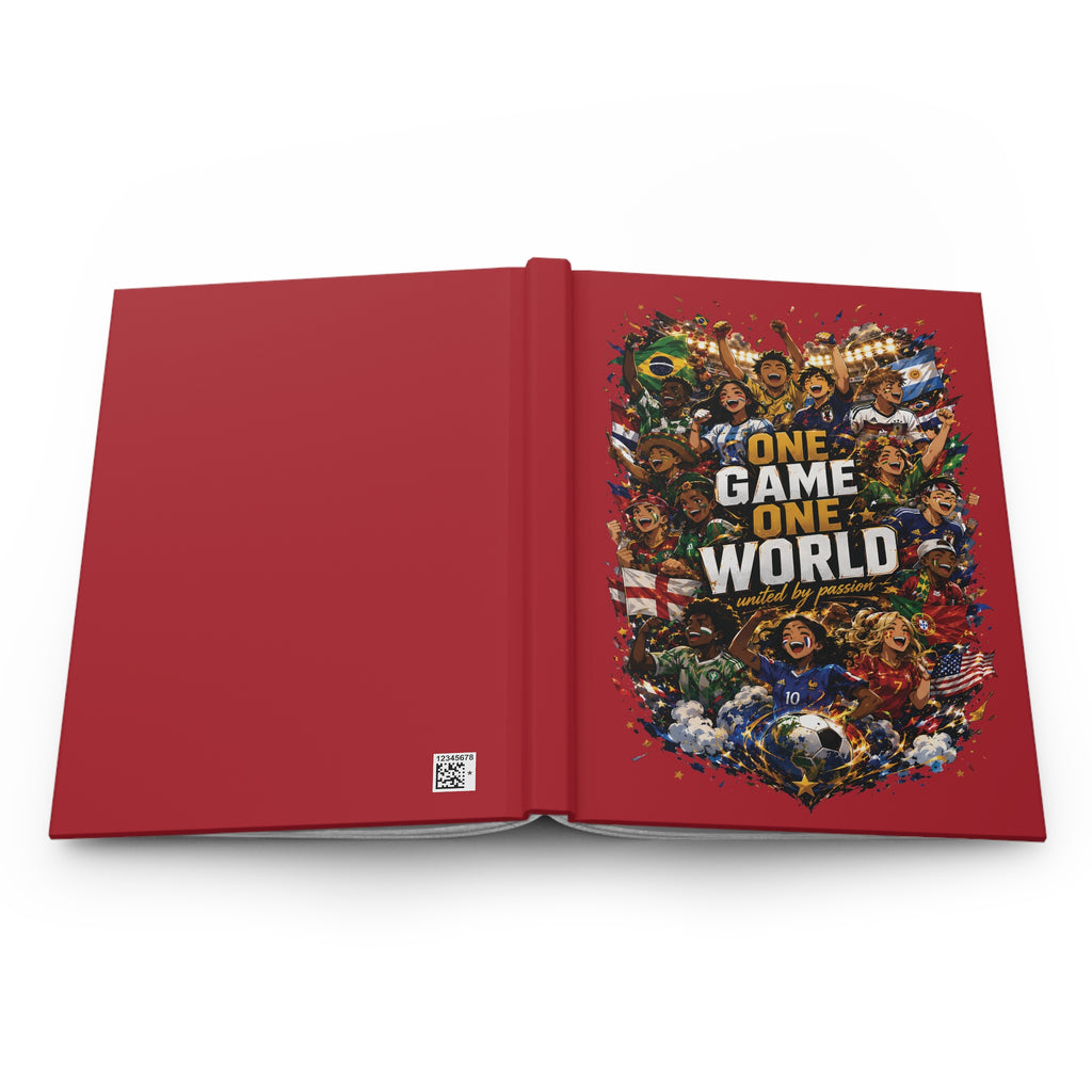 One Game One World Soccer Hardcover Journal