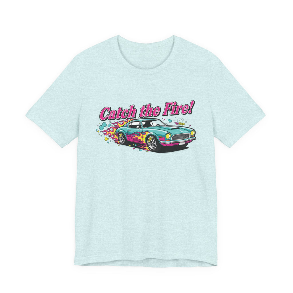 Catch the Fire Vintage Muscle Car Graphic T Shirt