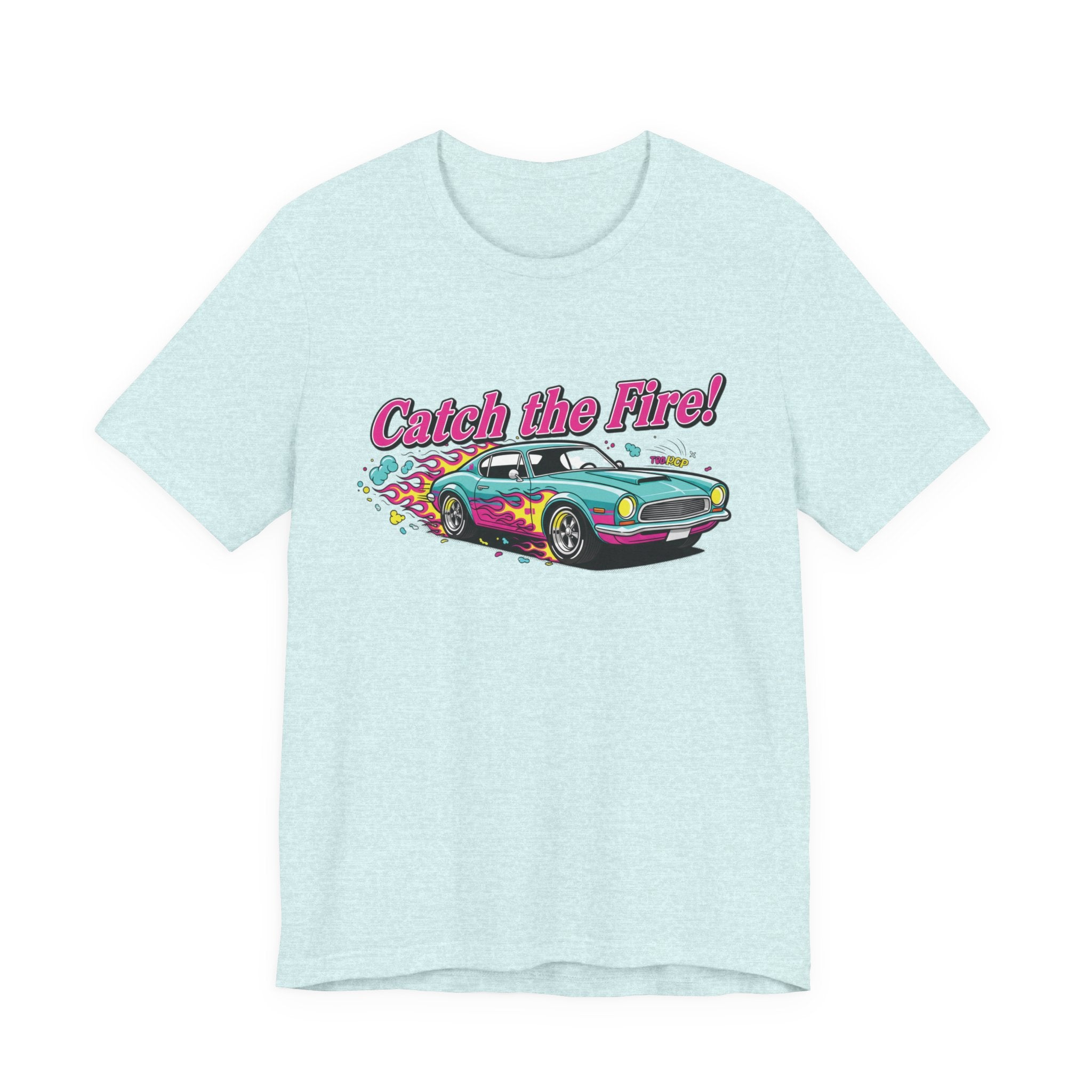Catch the Fire Vintage Muscle Car Graphic T Shirt