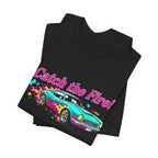 Retro Cartoon Dragster T-Shirt – Vintage Racing Flame Graphic Tee