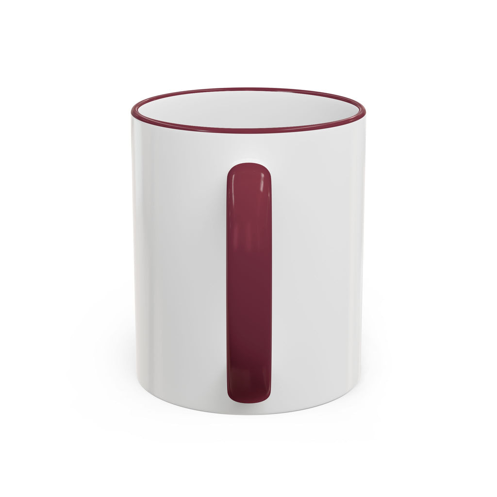 Happy Monster Accent Rim Mug – Cheerful Cute Cartoon Coffee Cup (11oz/15oz)