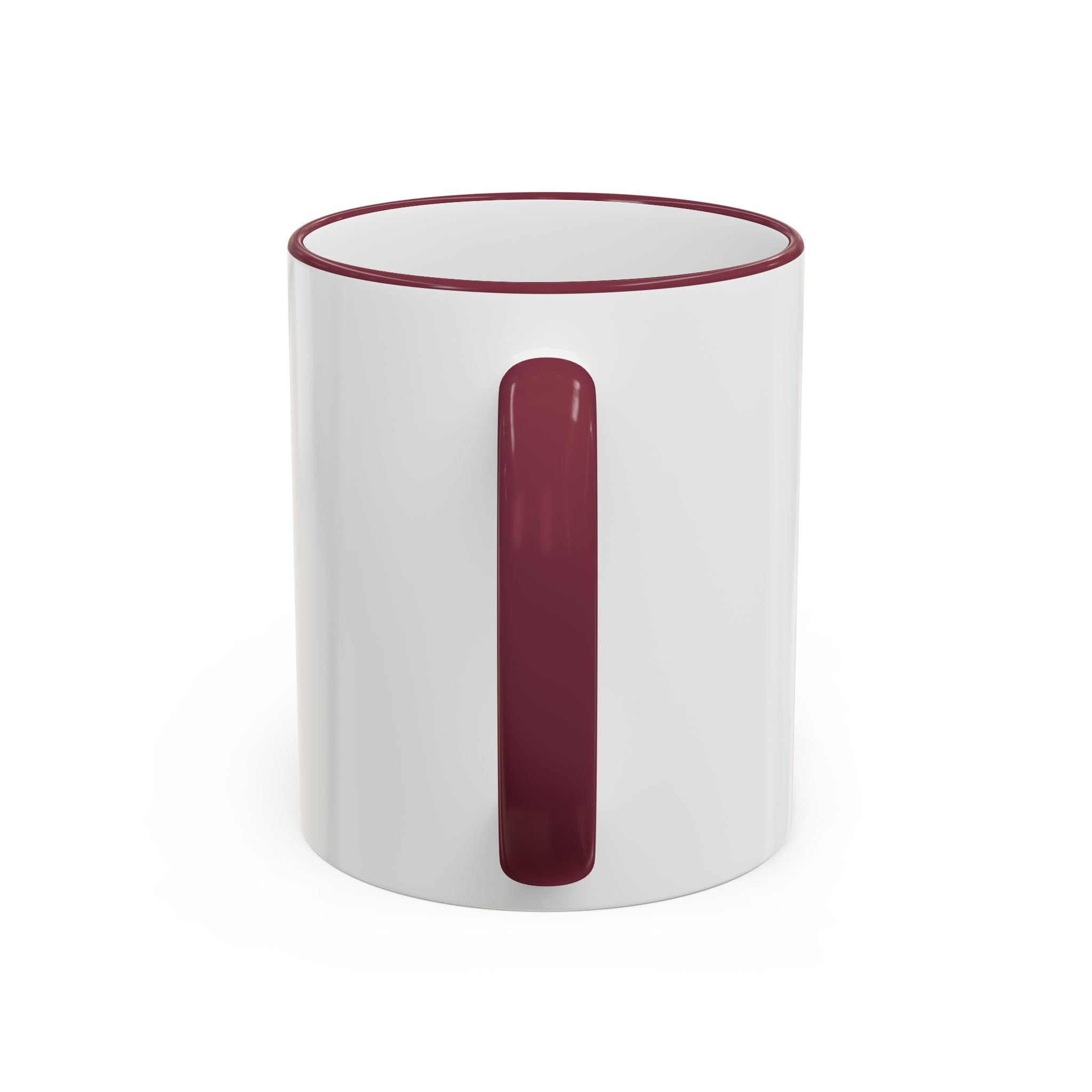 Happy Monster Accent Rim Mug – Cheerful Cute Cartoon Coffee Cup (11oz/15oz)