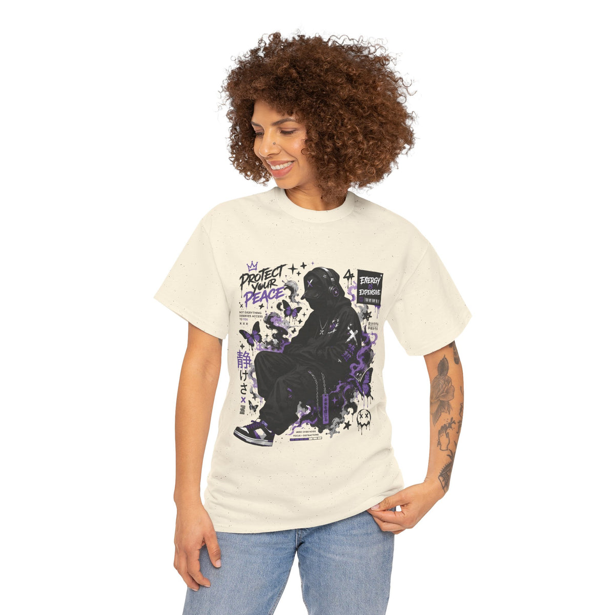 Peacekeeper Anime Graphic T Shirt Purple Streetwear Design