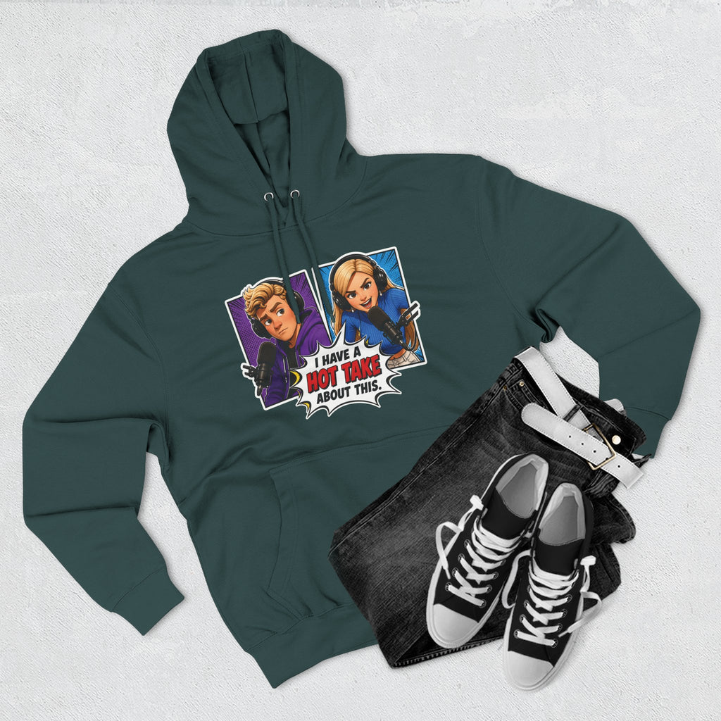 Comic Pop Art Hoodie — “I Have a Hot Take About This” Graphic Pullover
