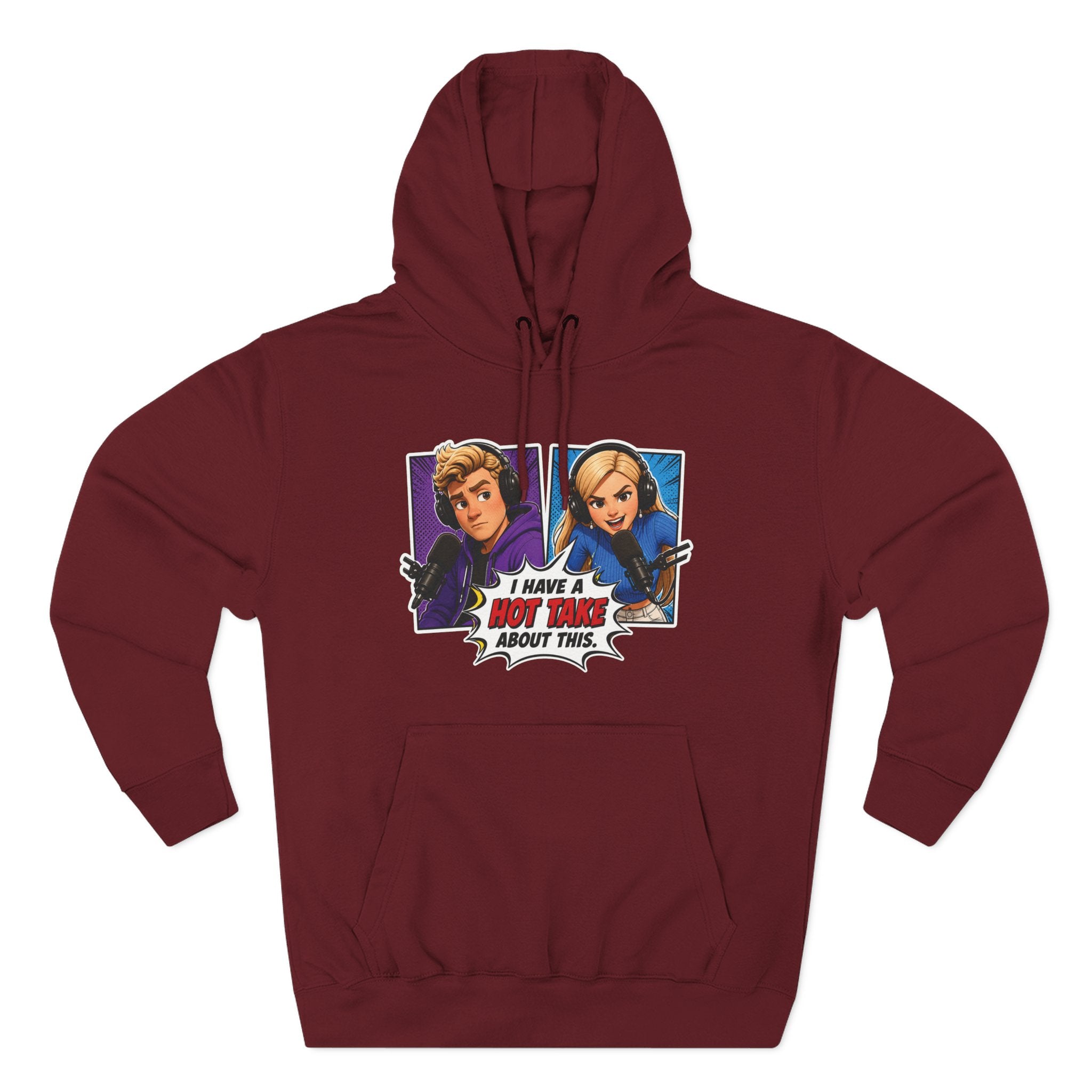 Comic Pop Art Hoodie — “I Have a Hot Take About This” Graphic Pullover