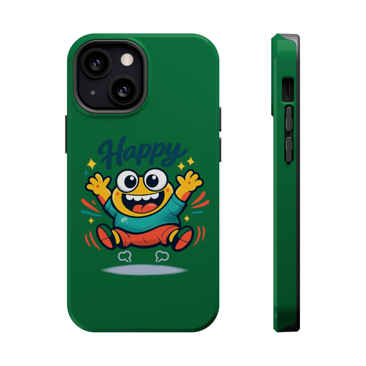 Happy Monster Magnetic Protective Phone Case Green