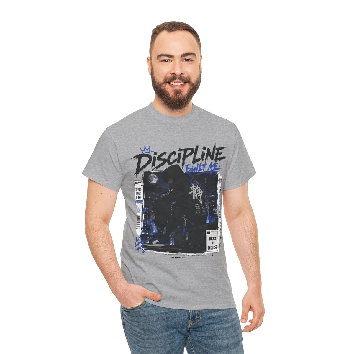 Discipline Built Me Anime Streetwear T Shirt