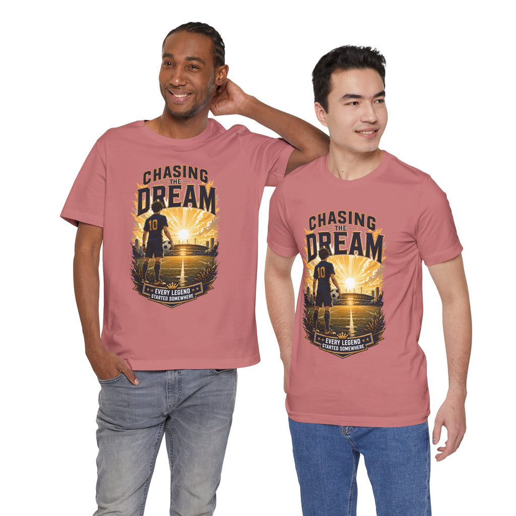 Soccer Tee — "Chasing the Dream" Inspirational Soccer Shirt