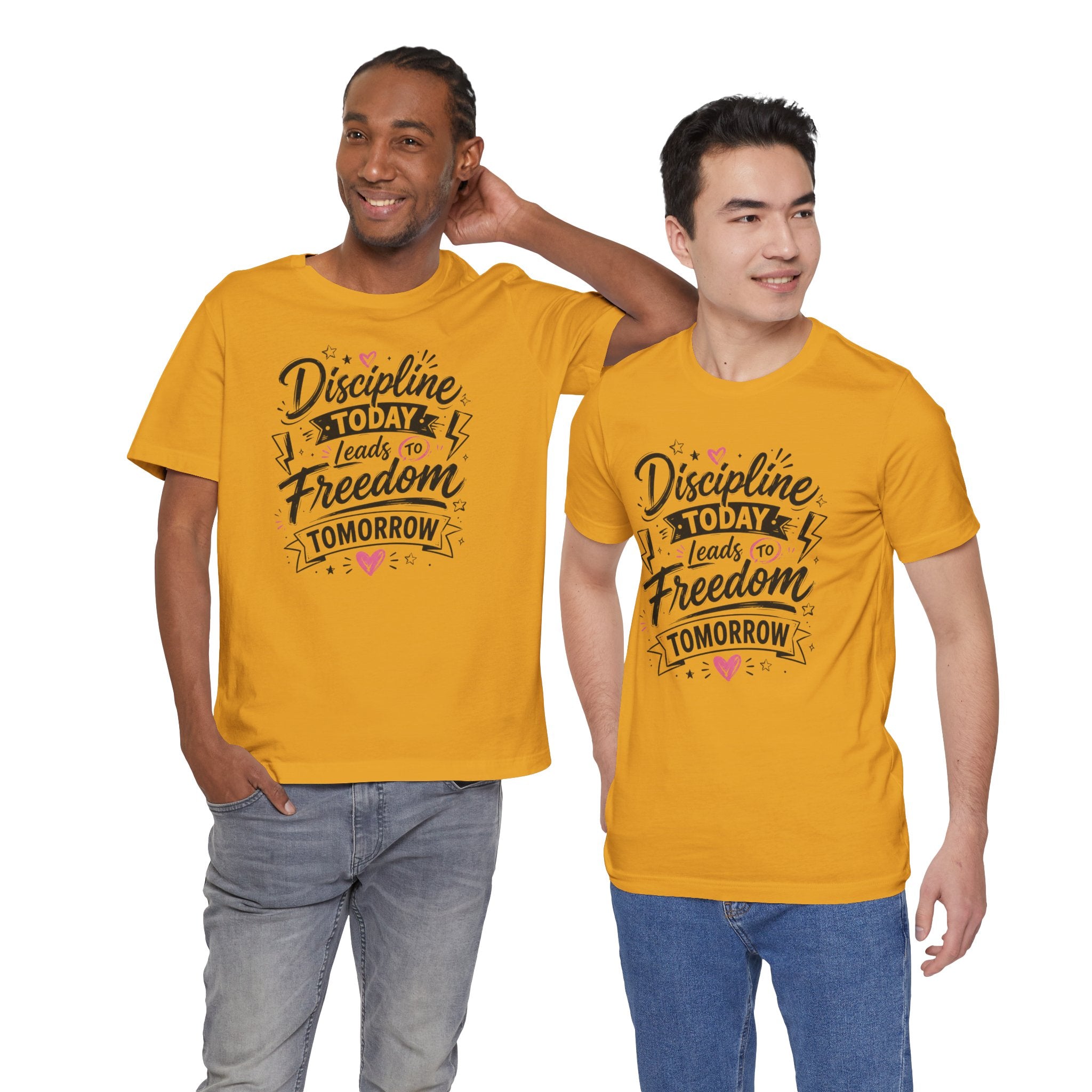 Discipline Today Leads to Freedom Tomorrow Tee — Motivational Fitness T-Shirt
