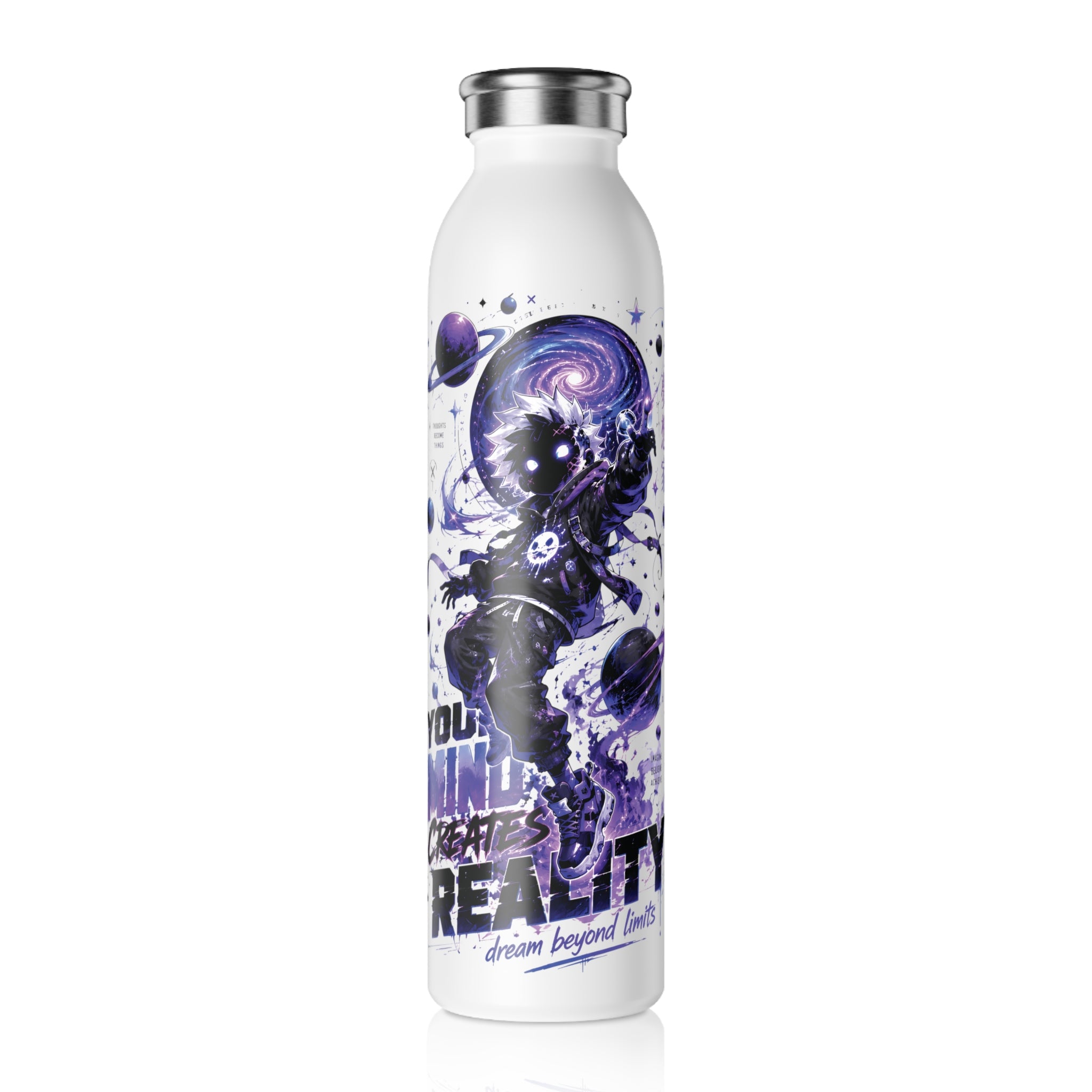 Slim Water Bottle — Cosmic Astronaut 'Dream Beyond Limits' Insulated Bottle