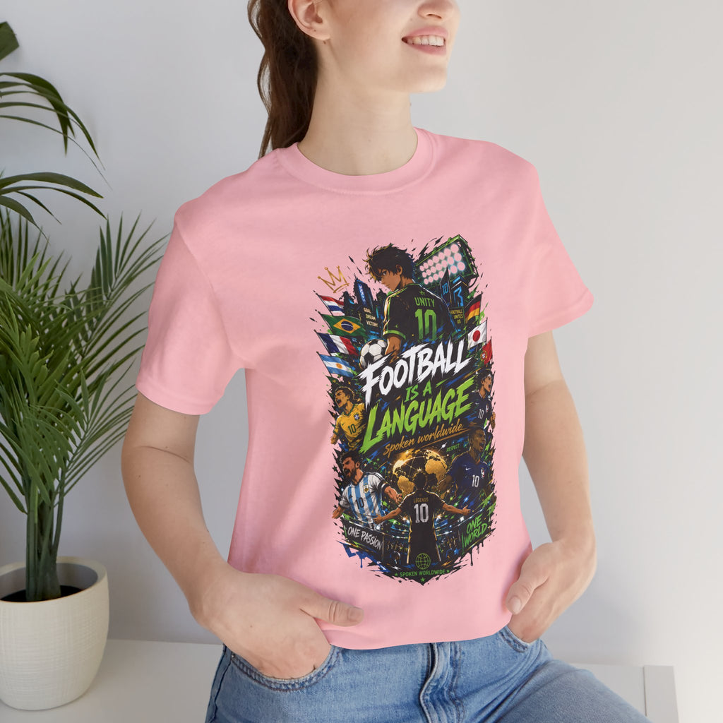 Football Language Graphic Tee — Soccer Fan Jersey Shirt