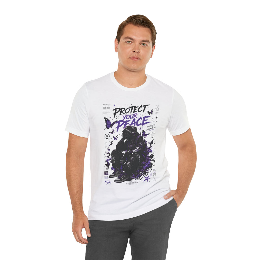 Protect Your Peace Gothic Butterfly Graphic T Shirt