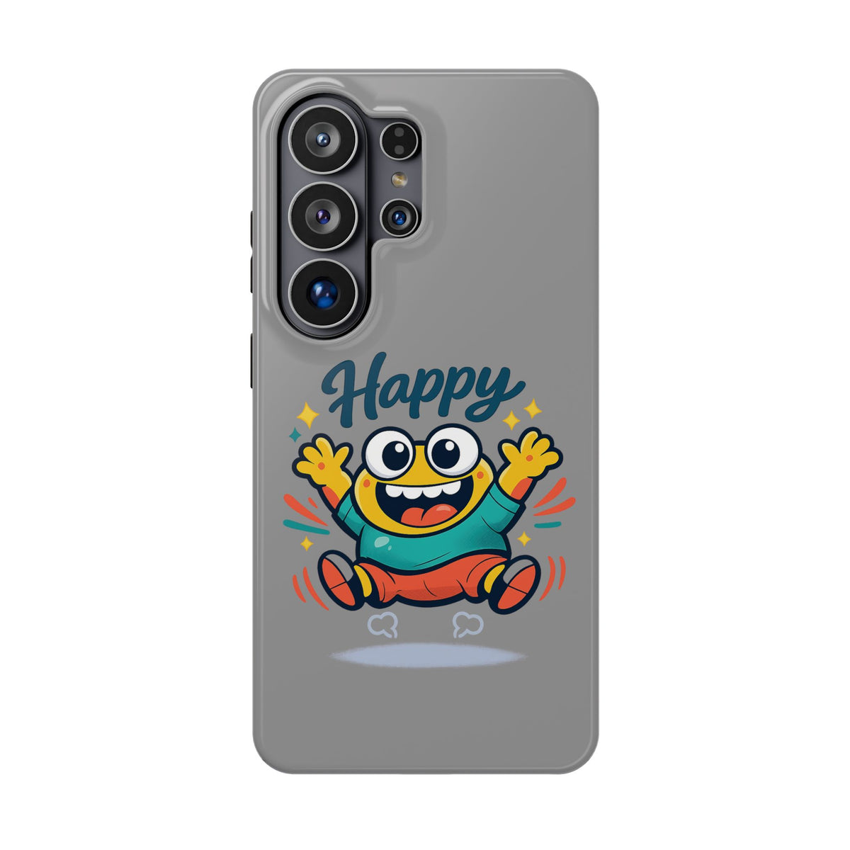 Happy Monster Magnetic Protective Phone Case Gray