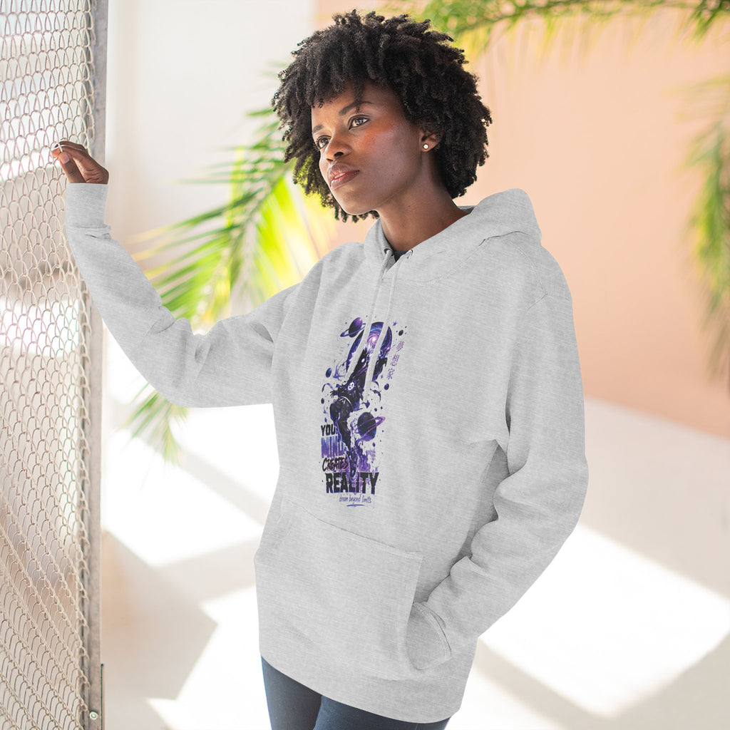 Galaxy Skate Hoodie — "You’re Not High, You’re Reality" Graphic Pullover