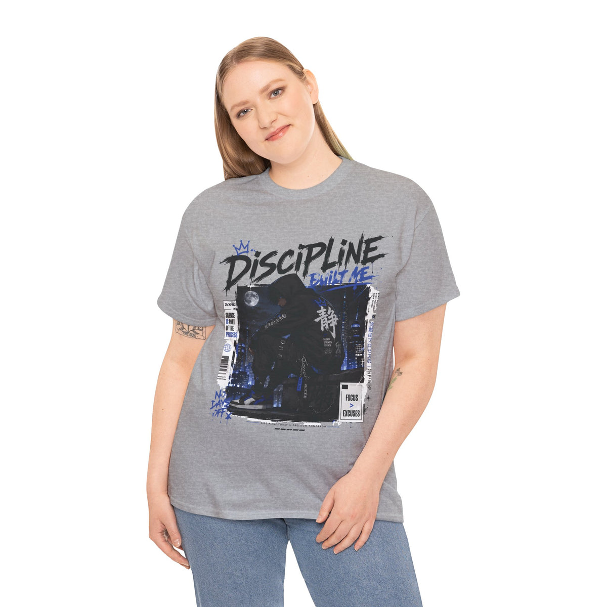 Discipline Built Me Anime Streetwear T Shirt