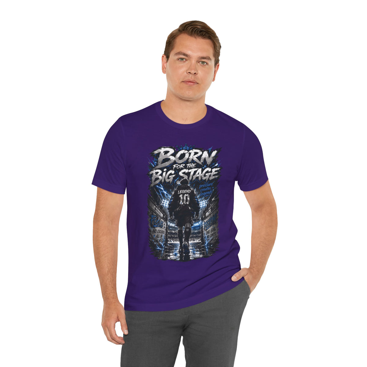 Born for the Big Stage Soccer Player T Shirt