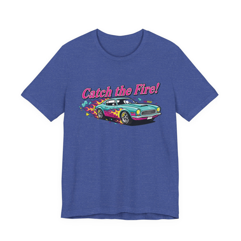 Catch the Fire Vintage Muscle Car Graphic T Shirt
