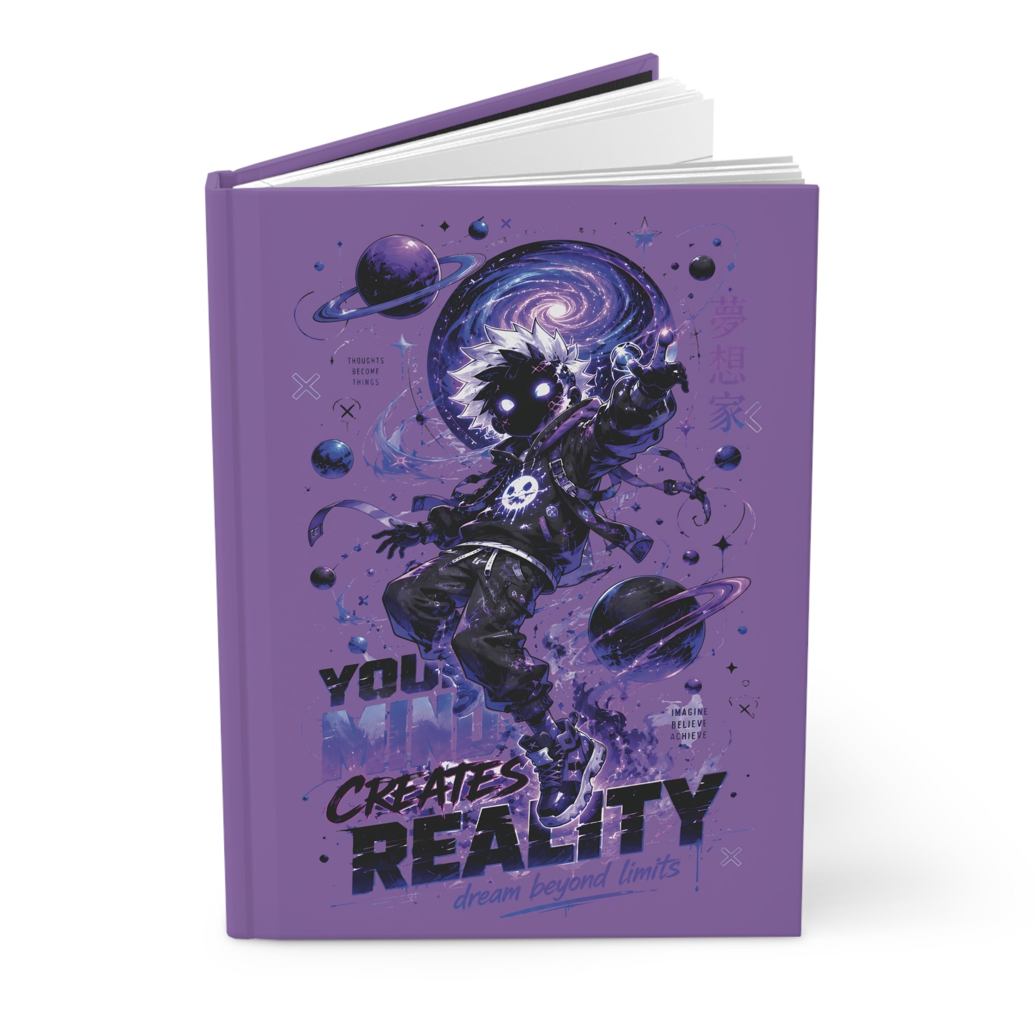 Space Astronaut Journal — "You Create Reality" Hardcover Notebook for Creative Writing & Dream Journals