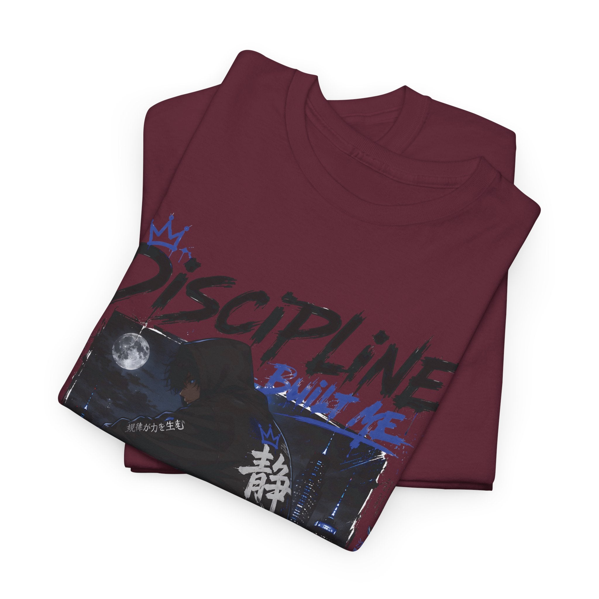 Discipline Anime Graphic Tee — Night Samurai Streetwear