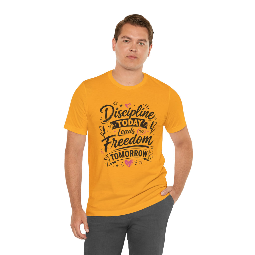 Discipline Today Leads to Freedom Tomorrow Motivational T Shirt