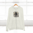 Bigfoot Forest Zip Hoodie — Sasquatch Graphic Full-Zip Hoodie