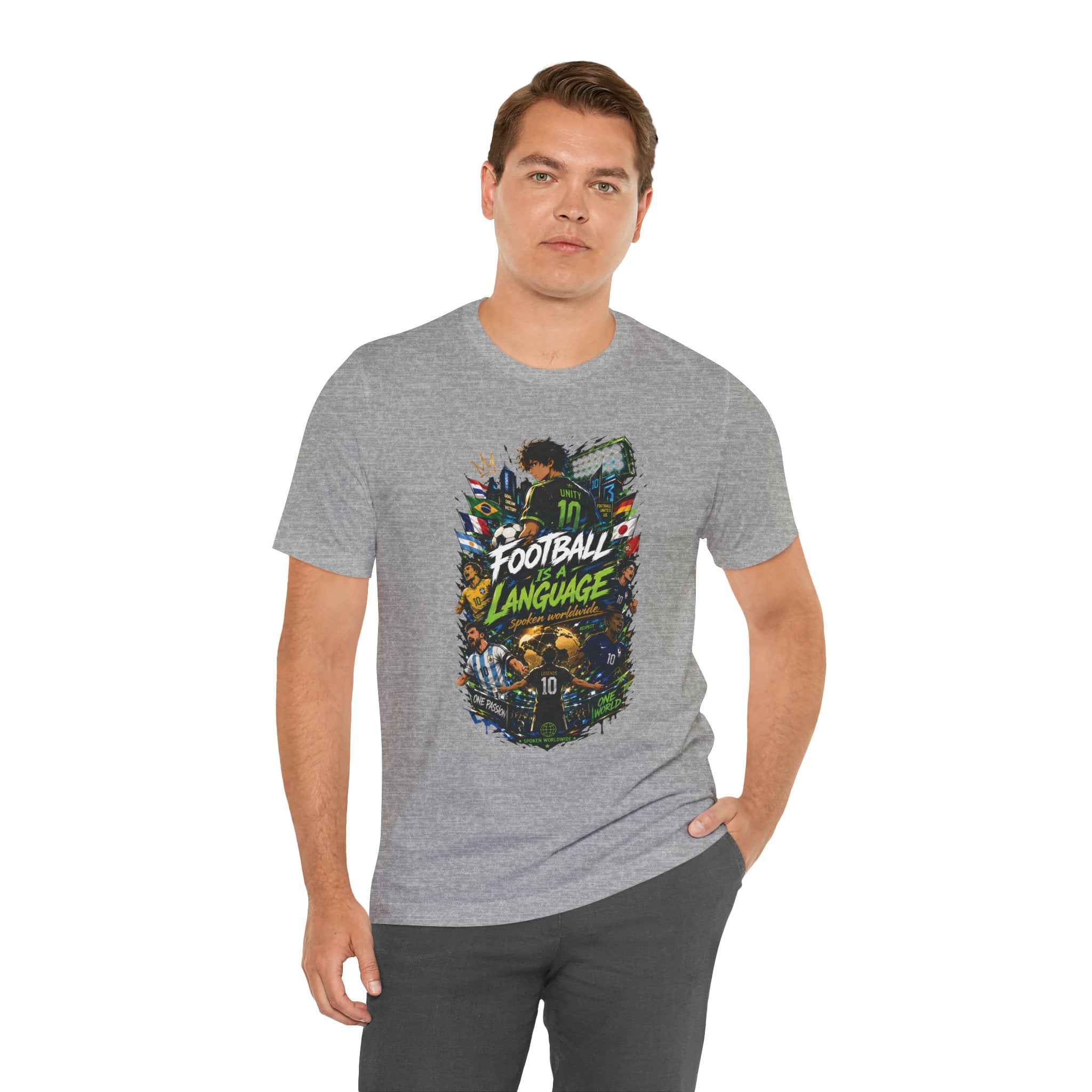 Football Language Graphic Tee — Soccer Fan Jersey Shirt