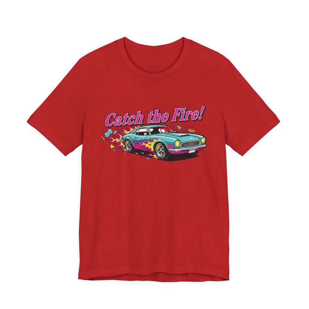 Catch the Fire Vintage Muscle Car Graphic T Shirt
