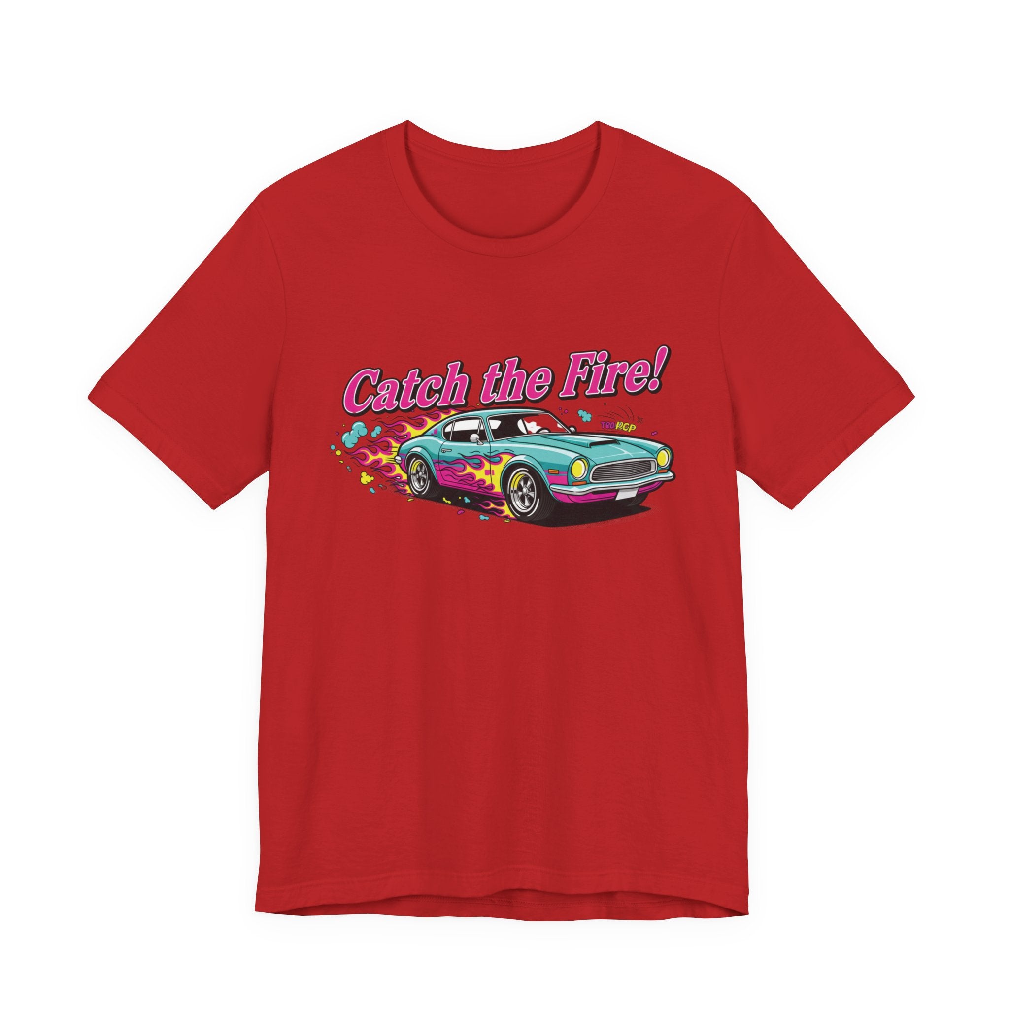 Catch the Fire Vintage Muscle Car Graphic T Shirt