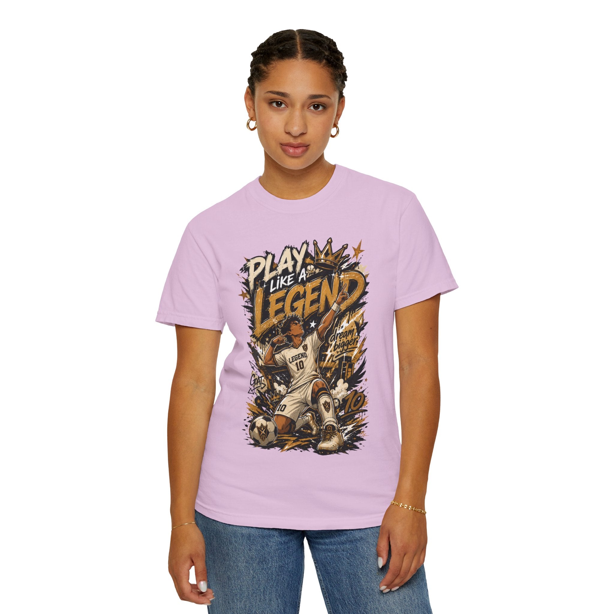 Play Like a Legend Soccer T-Shirt — Vintage Goal Celebration Graphic Tee