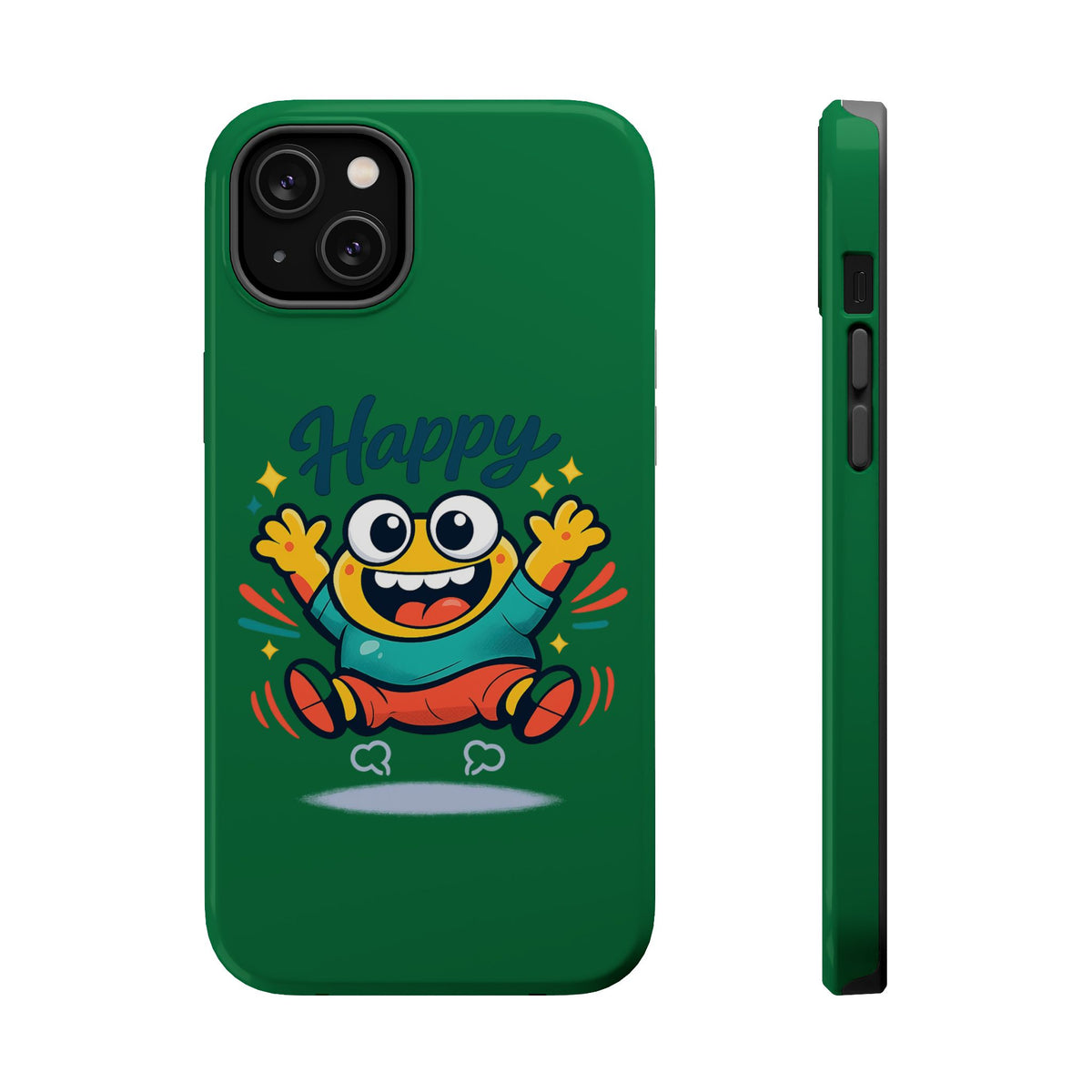 Happy Monster Magnetic Protective Phone Case Green