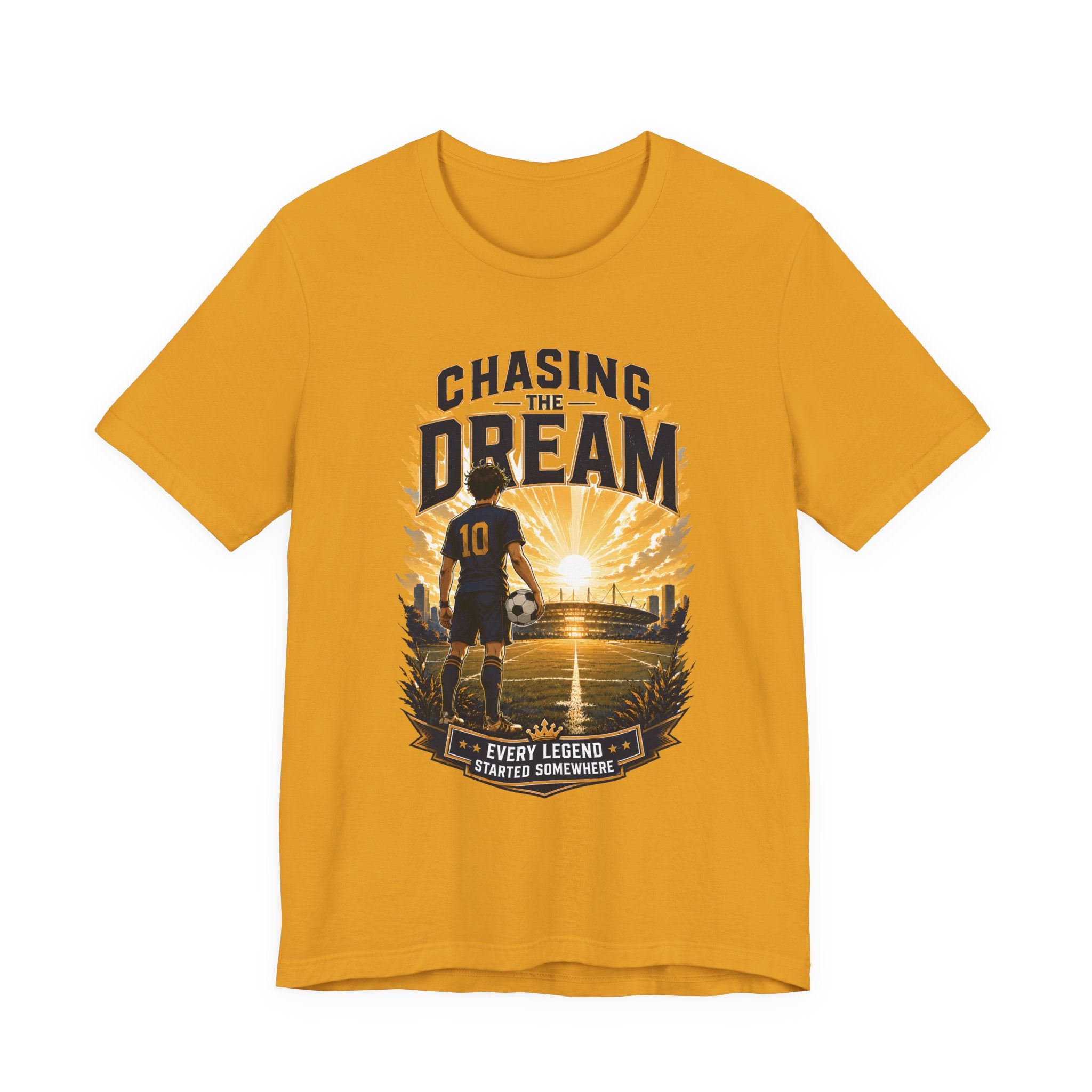 Soccer Tee — "Chasing the Dream" Inspirational Soccer Shirt