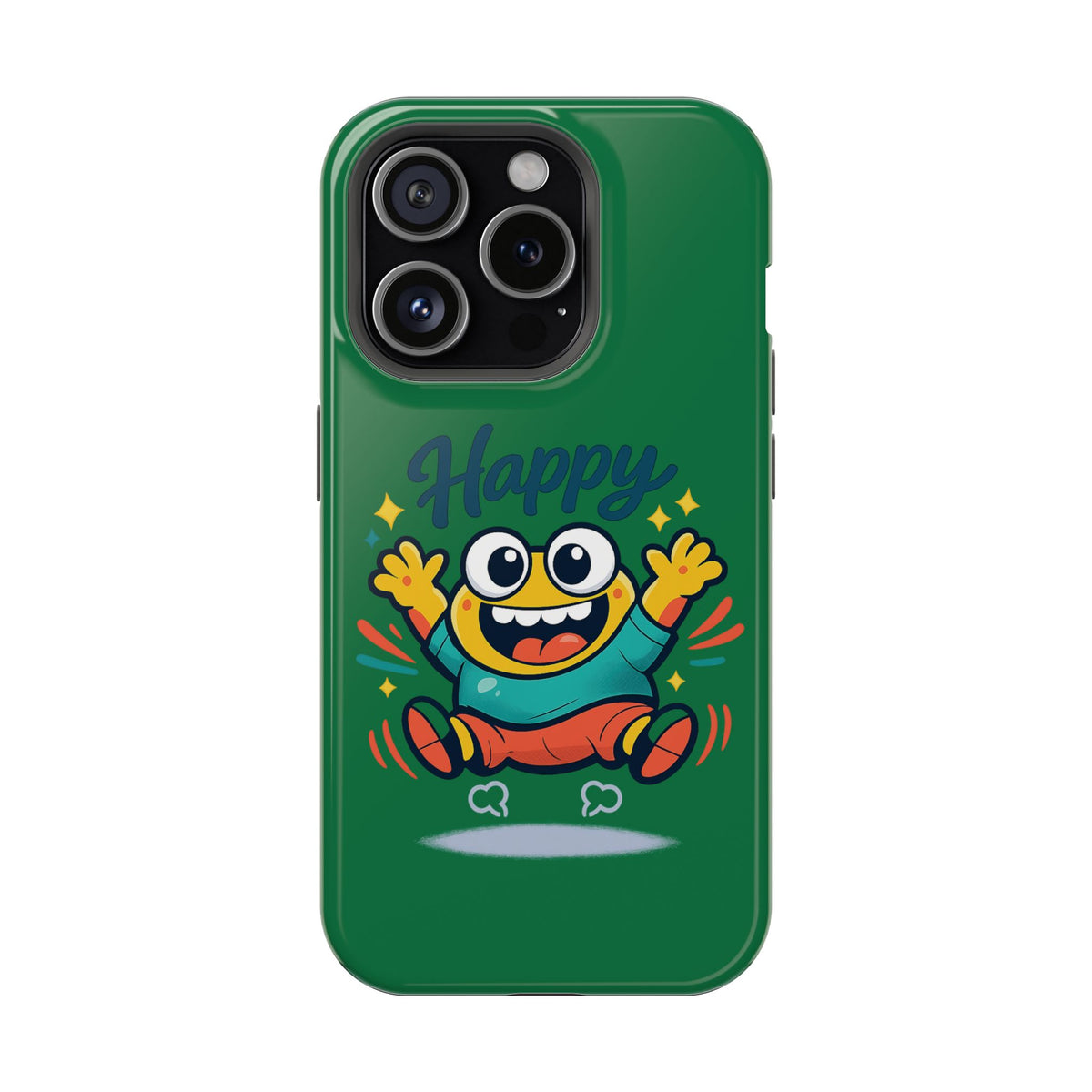 Happy Monster Magnetic Protective Phone Case Green