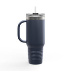 40oz Insulated Travel Mug — "Discipline Today Leads to Freedom Tomorrow" Motivational Tumbler