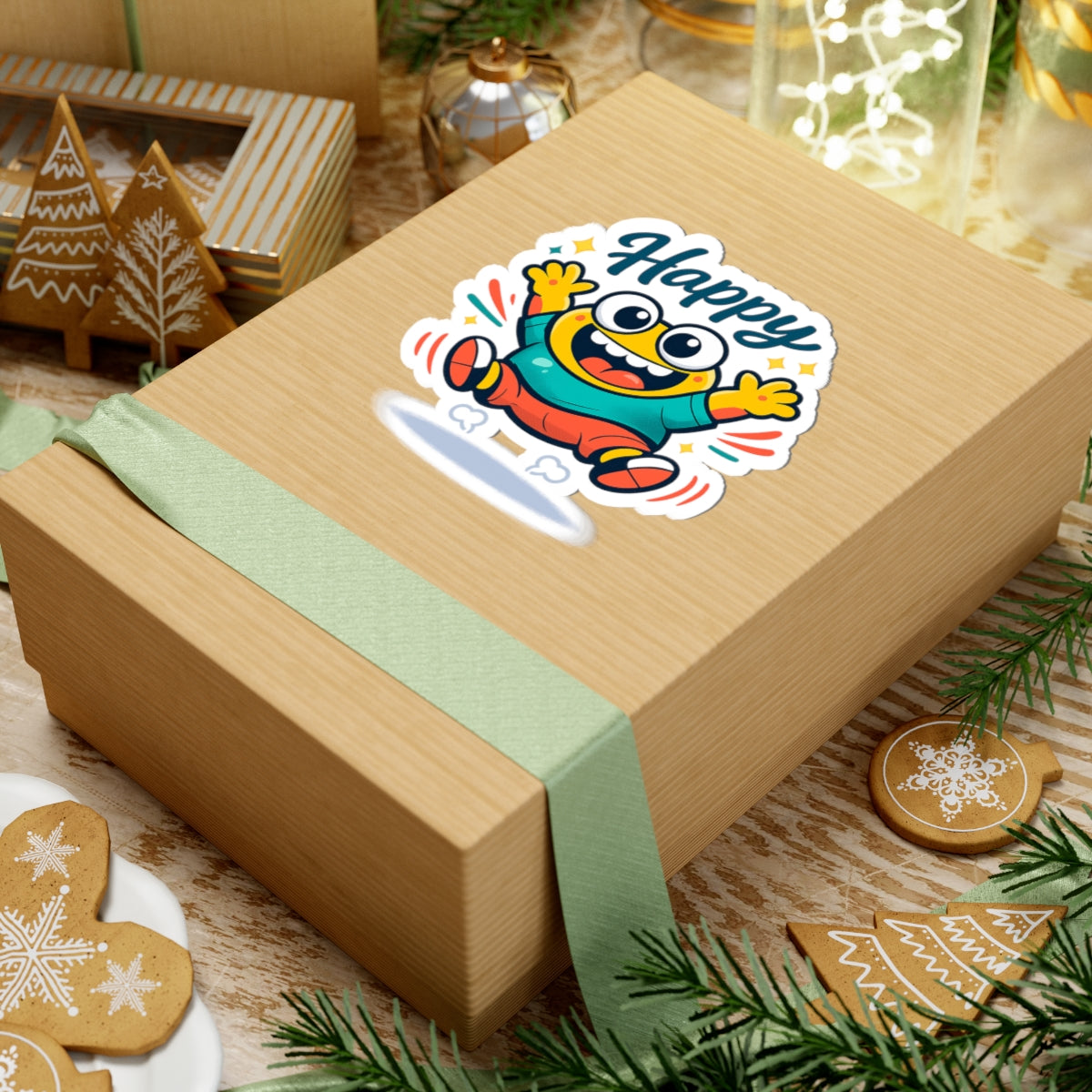 Happy Mood Blob Sticker Cute Kawaii Cartoon Decal