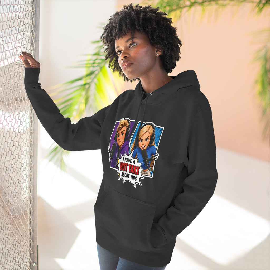 Comic Pop Art Hoodie — “I Have a Hot Take About This” Graphic Pullover