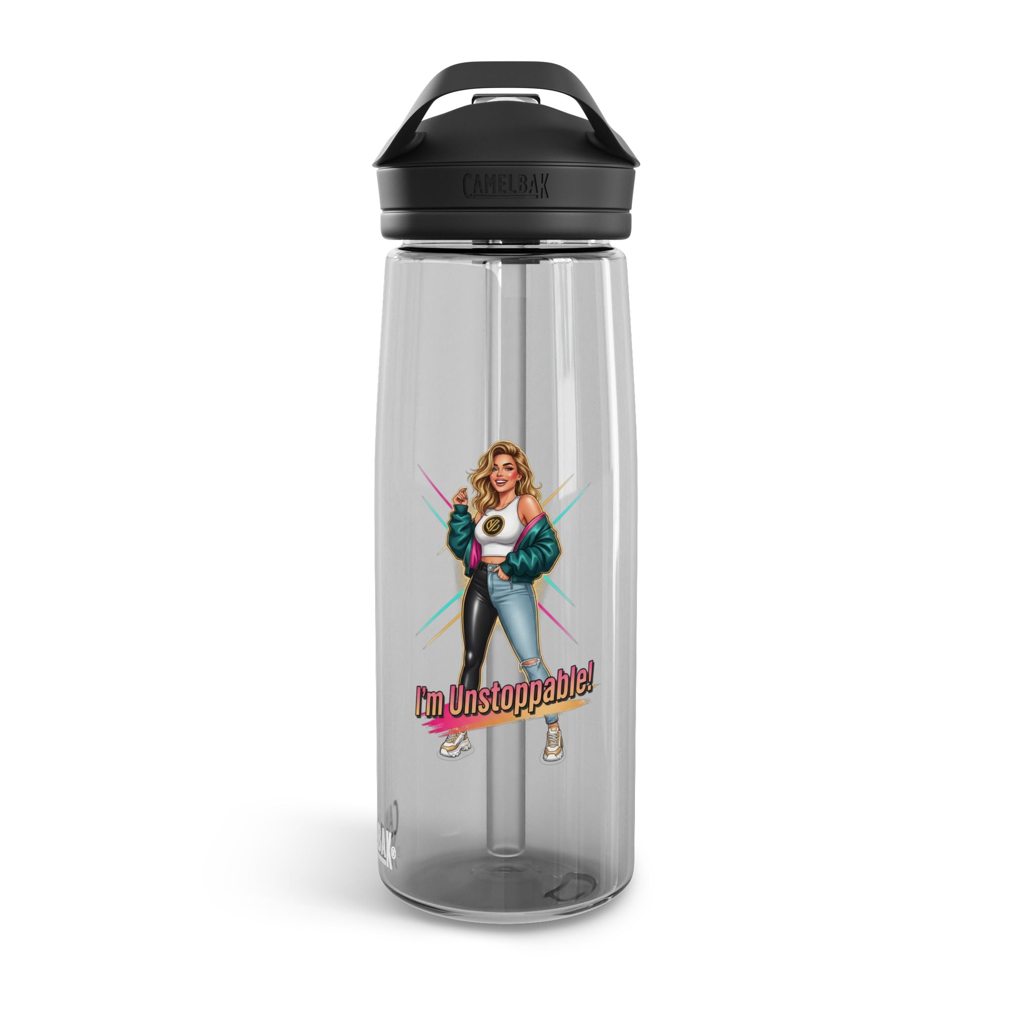 Unstoppable Girl Graphic Water Bottle — CamelBak Eddy 20/25oz