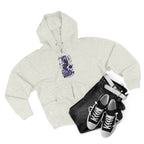 Dream Beyond Limits Zip Hoodie — Gothic Purple Graphic Zip-Up