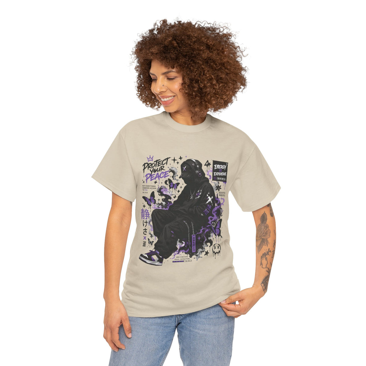 Peacekeeper Anime Graphic T Shirt Purple Streetwear Design
