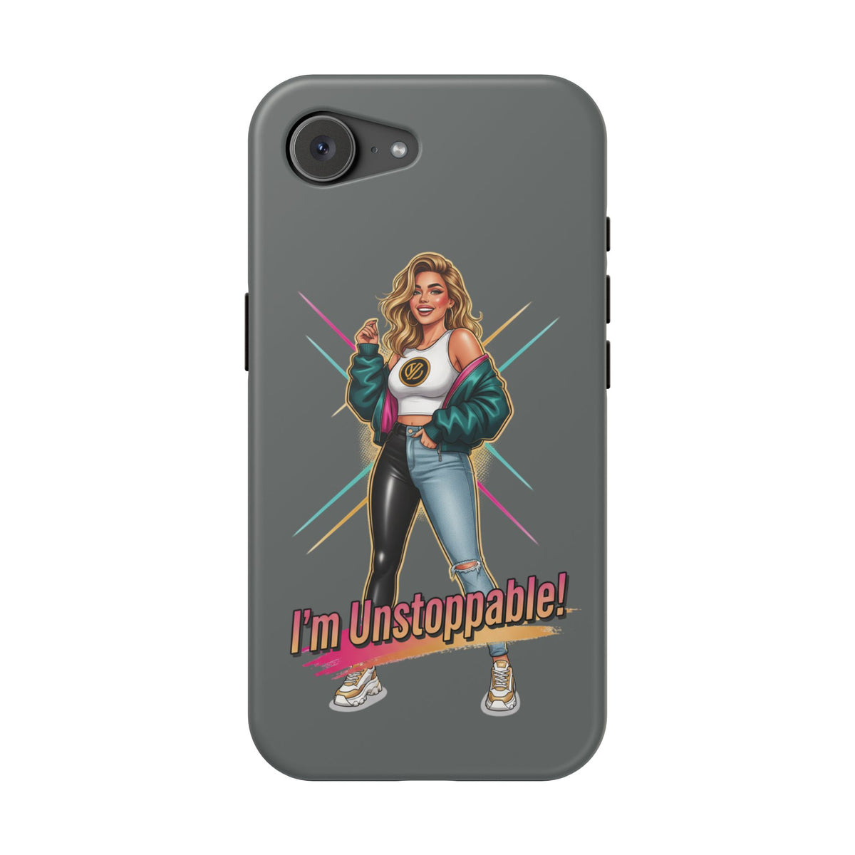 I'm Unstoppable Magnetic Protective Phone Case Gray