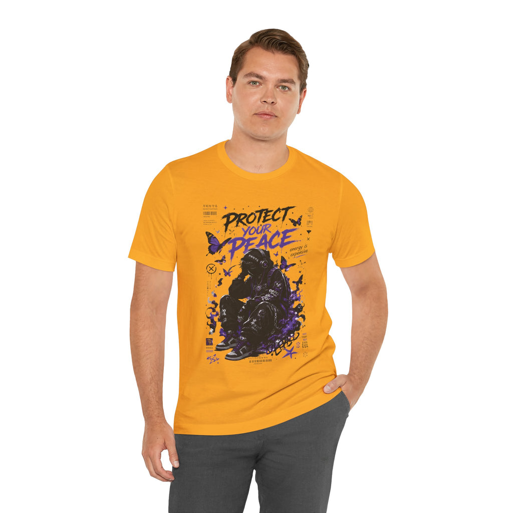 Protect Your Peace Gothic Butterfly Graphic T Shirt