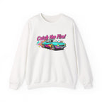 Cartoon Dragster Flames Sweatshirt - Vintage Racing Graphic Crewneck